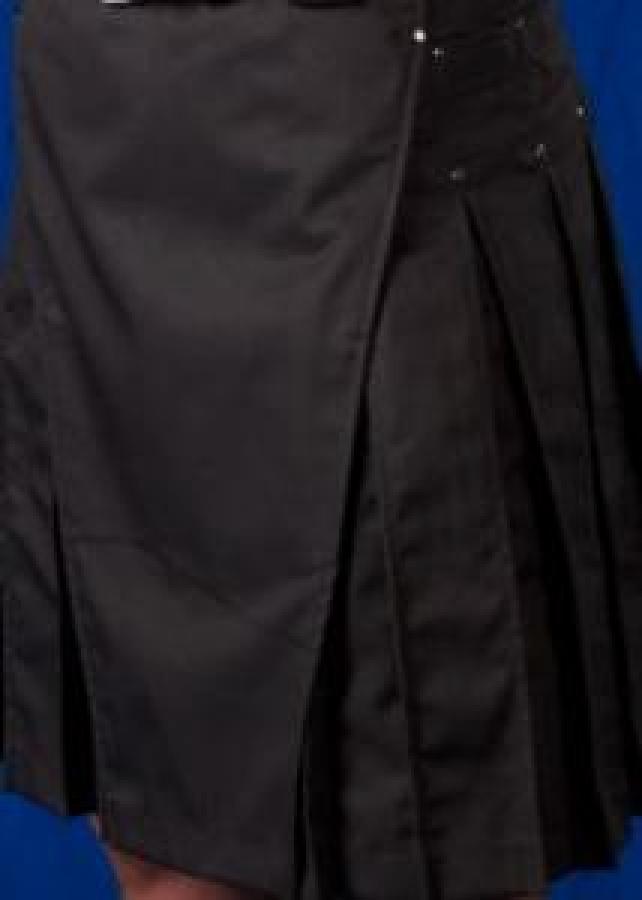 XL Gray Kilt w/Gunmetal Rivets